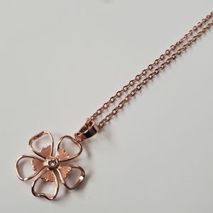 Ted Baker London Lerene PALE PINK Flower Necklace